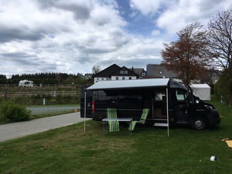 manni abgefahren, das erste Mal Camping - Bericht Stellplatz Winterberg, tom bloggt seinen alltag